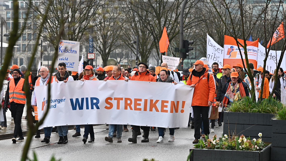 Marburger Bund verzeichnet hohe Streikbereitschaft der Ärztinnen und