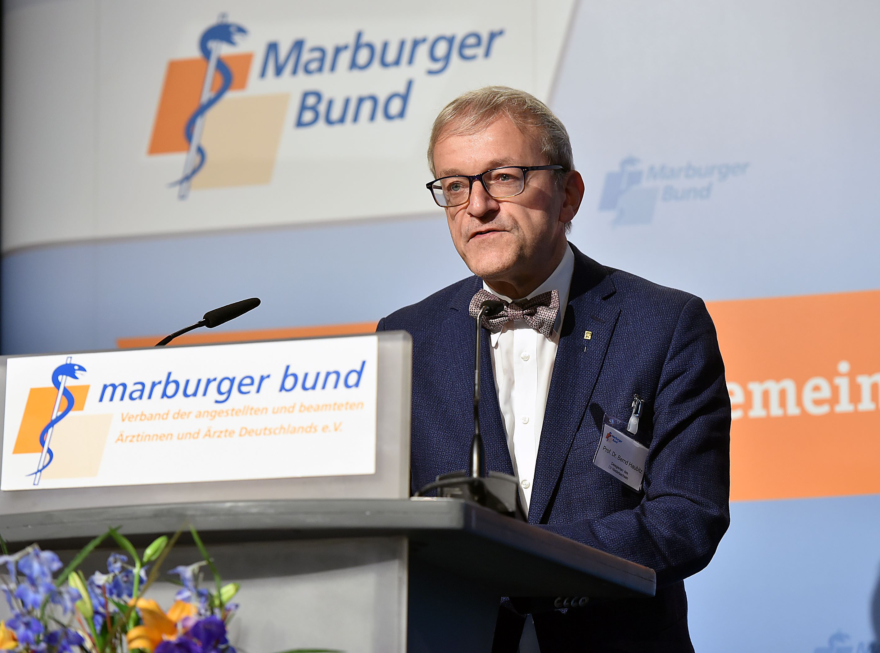 Seit mehr als 40 Jahren engagiert im MB: Professor Haubitz, hier bei der MB-Hauptversammlung 2018. Foto: MB