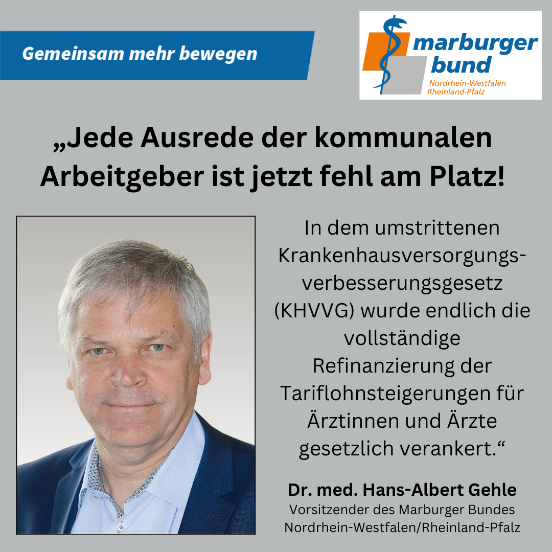 Die Krankenhausreform passiert den Bundesrat. Ein bis zu Letzt umstrittenes Gesetz mit großen Mängeln, aber erstmals wurde die Refinanzierung der Tariflohnsteigerungen für Ärztinnen und Ärzte gesetzlich verankert.