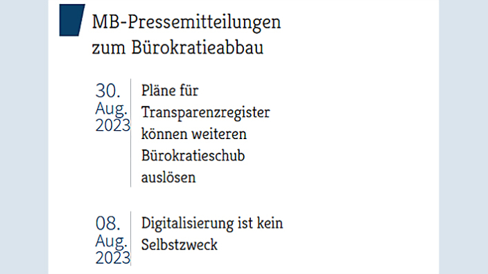 Bürokratieabbau | Marburger Bund Bundesverband